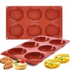 JOERSH 2-PK Silicone Egg Mold for Breakfast Sandwiches 3 Inch