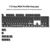 dagaladoo Grey Clear keycaps,Transparent keycaps 60 75 100 Percent,Ceramic Jelly