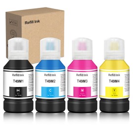Dikarsum T49M Sublimation Ink T49M1 T49M2 T49M3 T49M4 Autofill Compatible for SureColor F170 F570
