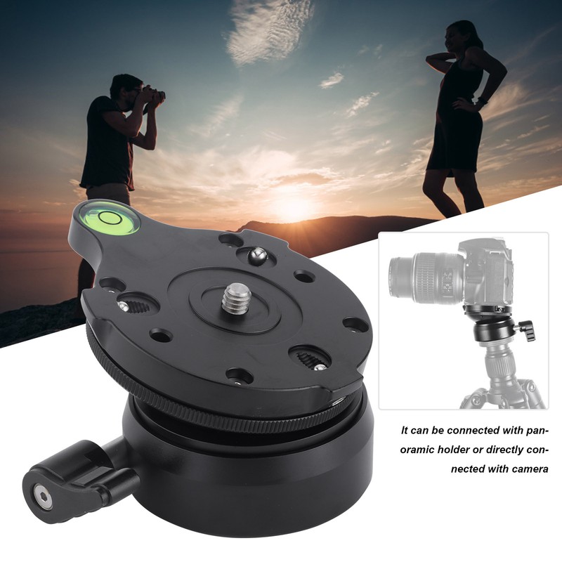 Tripod Head DY‑60N Tripod Leveling Base Leveler Adjusting Plate for