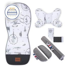 Bambi Baby Breathable Pushchair Seat Cover Buggy Summer Pushchair Accessories Universal Pushchair Insert with Anti-Shock Cushion Buggy Insert Summer