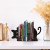 4 Items Eeping Cat Metal Bookends Cute Decorative Book Ends