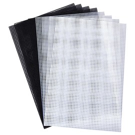 arricraft 8 Pcs 7 Count Plastic Mesh Canvas Sheets, 13.19 x 10.24 Inch 2 Styles Mesh Sheet for Cross Stitch Mesh Needlepoint Canvas for DIY Handmade Sewing Accessories Supplies