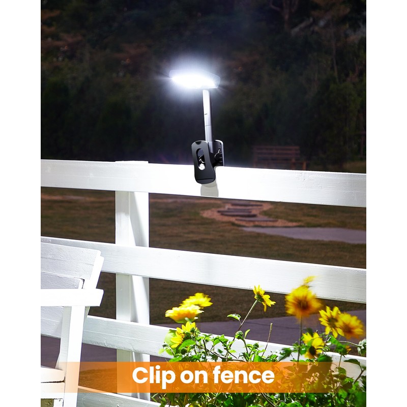 Thumok Clip On Solar Lights Outdoor,Motion Sensor Outdoor Lights, 92