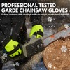 Vgo... 1 Pair 0℃/32°F Chainsaw Gloves in Winter, 12-Layer Chainsaw