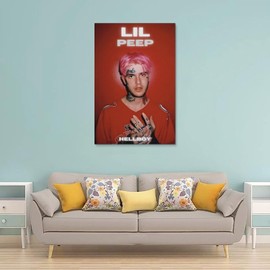 Lil Peep Posters Hellboy Album Poster Canvas Decorative Painting Modern Aesthetic Decorative Painting Bedroom Living Room Art Poster 12x18inch(30x45cm) Unframe-style-3