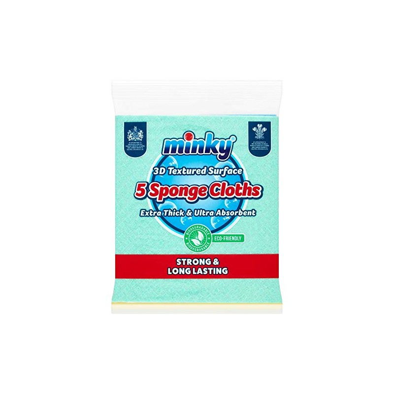 Minky 5 Extra Thick Sponge Cloths