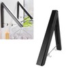 Retractable Clothes Hanger Rack Foldable Wall Mounted Aluminium Folding Clothes