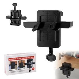 Adjustable Cabinet Door Installation Positioner, Saker Door Panel Installation Kit, Versatile Worktop Jigs Kitchen Door Handle Jig, Multi-Function Auxiliary Tools for Installation Punching Positioning