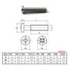 M3 x 30 Phillips 304 Stainless Steel Metric Machine Screws