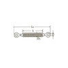 6 mm T316 Stainless Steel Open Body Turnbuckle Eye/Eye Pack