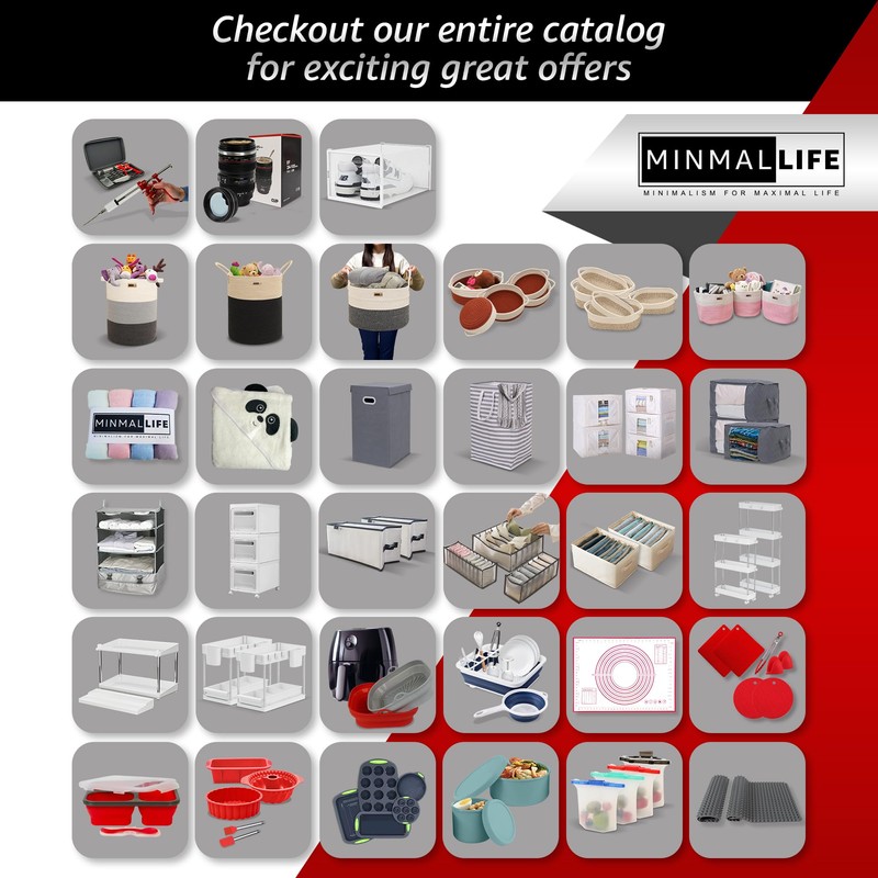 Minmallife Crystal Clear Container - 6 Pack Shoe Boxes Clear