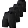 TSLA Men's Athletic Compression Shorts Pack of 4, Sports Performance