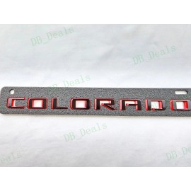 Colorado 4PCS Gloss Black Red Door Rear Colorado ZR2 Emblems Letters Fit 2023+ Colorado