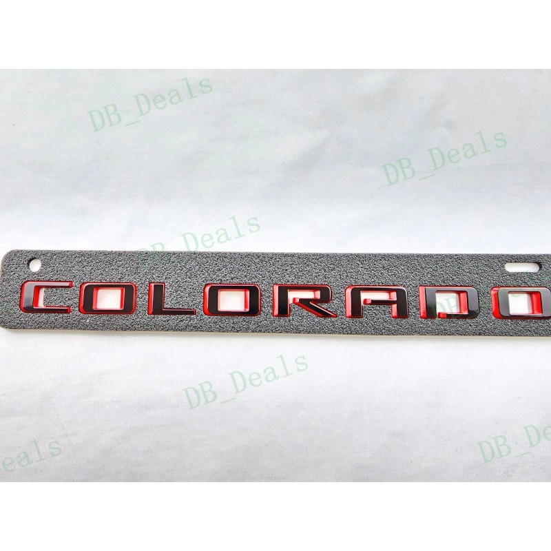 Colorado 4PCS Gloss Black Red Door Rear Colorado ZR2 Emblems