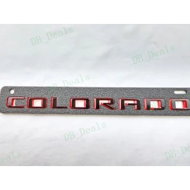 Colorado 4PCS Gloss Black Red Door Rear Colorado ZR2 Emblems Letters Fit 2023+ Colorado