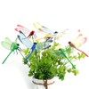 Attuslla 50 PCS 3D Dragonfly Garden Decor Dragonfly Stakes with