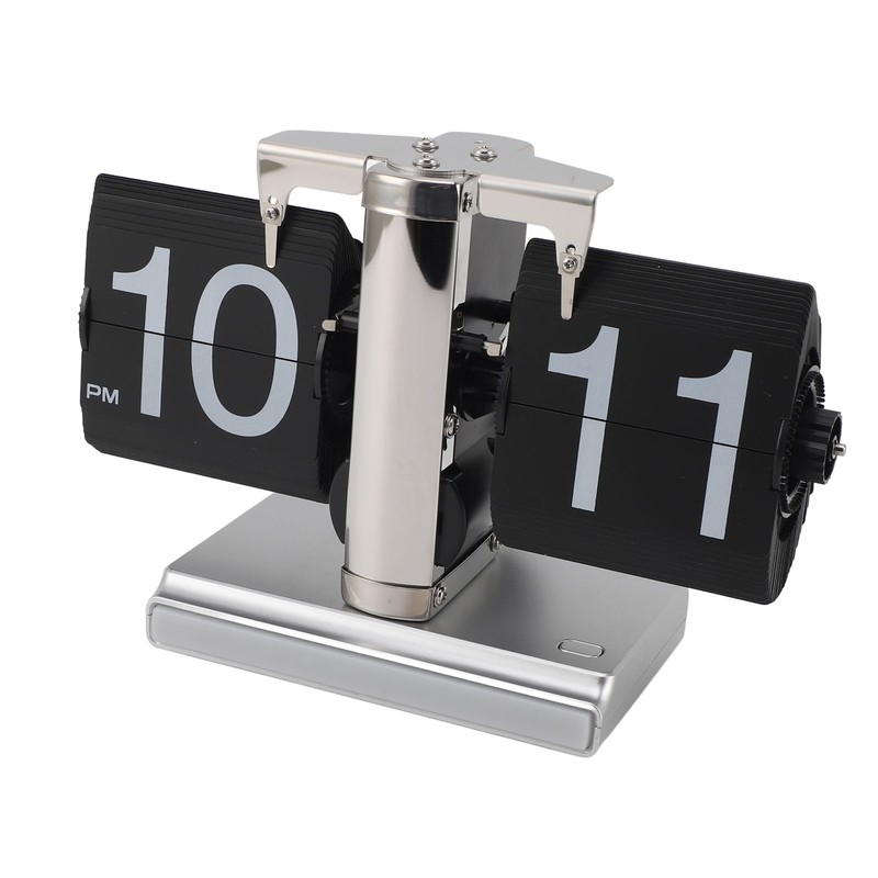 Retro Digital Flip Down Clock Battery Powered Flip Desk Clock