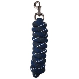 Woof Wear Contour Lead Rope - Navy Cotton Braided Lead Rope is a joy to handle
