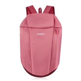 AfitLulu Outdoor Backpack, Unisex Waterproof Hiking Backpack with Invisible Side Bag, Lightweight Backpack for Travel (Rose Red)