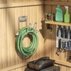 Josmimic Stainless Steel Garden Hose Holder - Silver SS304 Water