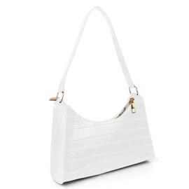 Minicloss Shoulder Bag for Women, Small Clutch Handbags with Zipper Shoulder Bag Elegant Underarm Purse for Daily Use