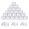 Plastic Cosmetic Jar*24, Transparent & Visible Sample Container Jar, Transparent