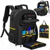 LASUK Tool Backpack, Heavy Duty Tool Bag with Padded Shoulder