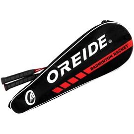 GREUS Portable Badminton Racket Bag with Adjustable Single Shoulder Strap Professional Waterproof Badminton Racket Case Cover Satchel Holding 2 Rackets, Lightweight