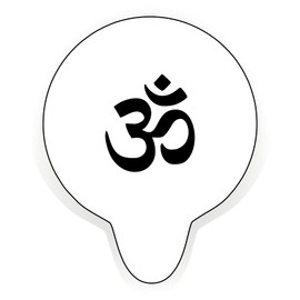 Ohm Om Aum Stencil. Flexible Mylar Durable Reusable Stencils For Decorating Baking Or Crafts