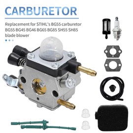 BG55 Carburetor with Blower Parts Replacement for BG45 BG46 BG65 BG85 SH55 SH85 Leaf Blower Parts 42291200606 Zama C1Q-S68 C1Q-S68G C1Q-S64