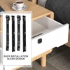 Gadpiparty Drawer Slide Rails for Furniture 2 Sectioned Easy to