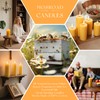 2x5 Inch Beeswax Candles, 4 Packs, 100% Natural Beeswax Pillar