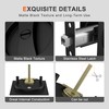Haidms Black Pocket Door Hardware, Pocket Door Lock Matte Black,