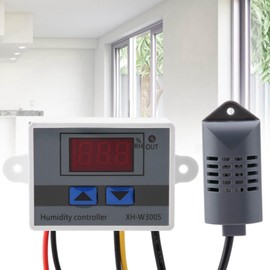 Fafeicy XH-W3005 1500W 220V Digital Hygrometer Switch Controller, 60 x 45 x 31 mm Humidity Sensor, 00%-99% RH Humidity Range, Direct Output, with 73 mm/2.9 Inch Space (220V)