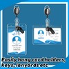 50 Pcs Heavy Duty Retractable Badge Reels, Badge Holder Clips