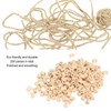 200Pcs Wooden Spools 0.55in 0.51in Unfinished Polished Wood Smoothing Wooden