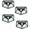 Hqynss Solar Lights for Outdoors,4pc Solar Spotlight with Motion Sensor,100LEDs,3MODES,1200mAh,Suitable