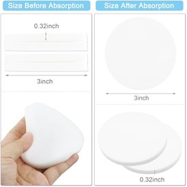 120 Esponjas Faciales Comprimidas, Esponjas Limpiadoras Faciales Para Esteticistas, Almohadillas Redondas Desmaquillantes Para Mujeres Y Niñas, Esponja Exfoliante Y Desmaquillante (Blancas)