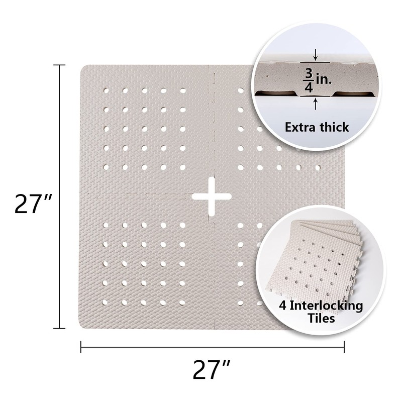 BOWERBIRD Original Anti-Fatigue Shower Stall Mat - Extra Thick and