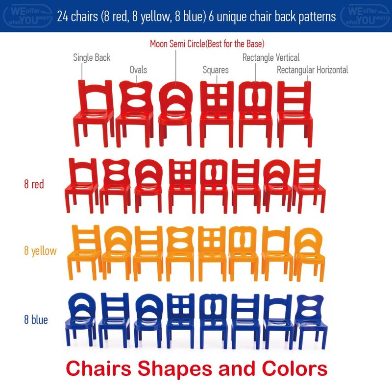WEofferwhatYOUwant Chairs and Ladders Game. 44 Individual Pieces. Family Game