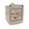 Socket with Rain Door IP55, Power Connection with Rain Door,