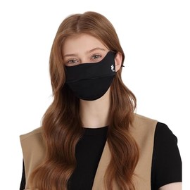 lulupila Fabric Masks UPF 50+ Breathable Outdoor Sports Mask Cycling/Hiking Washable and Reusable (Black)