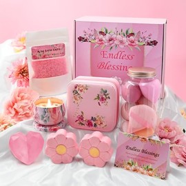 Birthday Gifts for Women-Luxury Spa Bath Set Beauty Pamper Hampers for Her