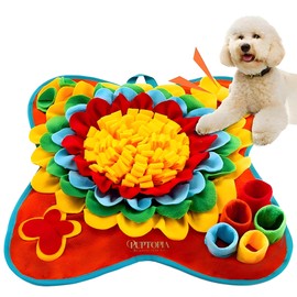 PUPTOPIA Snuffle Mat for Dogs – Interactive Dog Enrichment Toy for Nosework Training, Slow Feeding & Anxiety Relief | Durable, Non-Slip, Machine Washable Feeding Mat for Small & Large Dogs