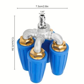 Unbranded 4000 PSI 4-in-1 Turbo Nozzle Set - Heavy-Duty 360° Rotating&Rapid Quick Connect