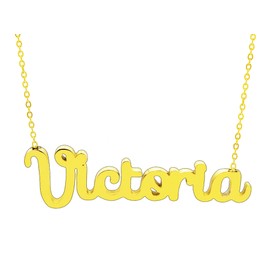 Damen-Halskette mit Namen, Edelstahl, mit Original-Geschenkbox, personalisierter Schmuck für Freunde, Brautpaar Only Faith, standard, Edelstahl, Nicht zutreffend.