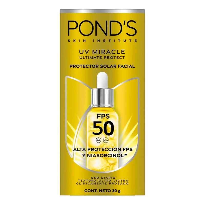 Pond’s UV Miracle Bright Serum Protector Solar Facial Día FPS