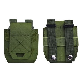 LINXGR Tactical MOLLE Handcuff Pouch Heavy Duty 1000D Nylon Handcuff Holster for Duty Belt Vest Police Guards Security Military Accessories Hook and Loop Quick Release Bag (Ranger Green)