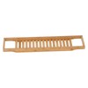 Bamboo Bathtub Tray Simple Durable Bathtub Rack Book Wine Holder
